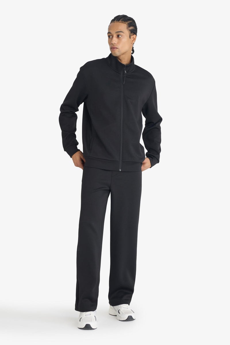 DeFacto Black Man Standard Fit High Neck Cardigan Casual - Image 2